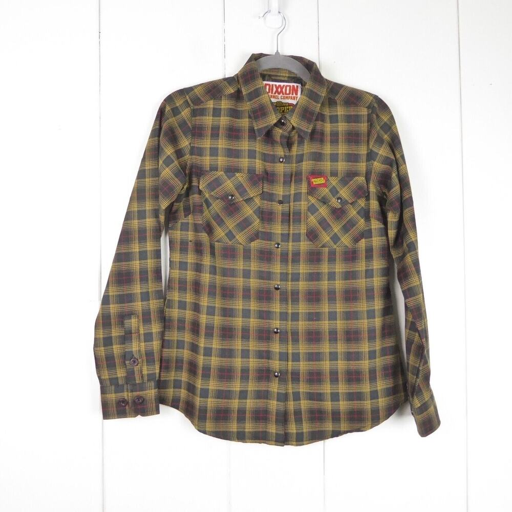 Dixxon Flannel Shirt Womens SZ S Pearl Snap Proper Baggers LTD Edition Midweight